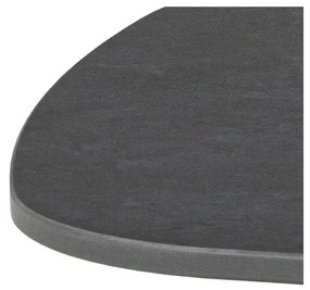 Čierny konferenčný stolík s keramickou doskou 60x120 cm Caracas - Actona