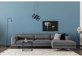 Tmavosivá rohová pohovka Artie Jivago, pravý roh