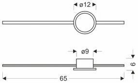 LED nástenné svietidlo BATUTA LED/12W/230V zlaté