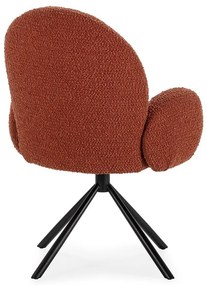 Kreslo v tehlovej farbe Dario – Marckeric