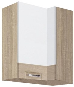Kuchynská skrinka Premio 44G biely lesk/sonoma