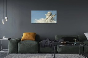 Sklenený obraz Anjel neba mraky 125x50 cm