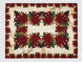 Stolový obrus s teflónovou úpravou CHRISTMAS STAR 120 x 160 cm