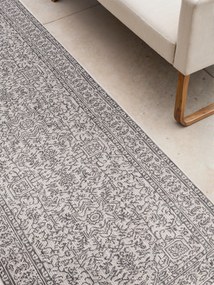 NORTHRUGS, Behúň Duet Kona 106249 White/Gray - na von aj na doma, 80x250, šedá, chodba / predsieň