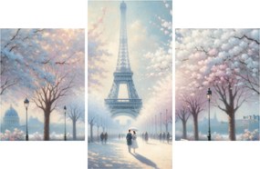 Obraz - Maľba z Paríža (90x60 cm)