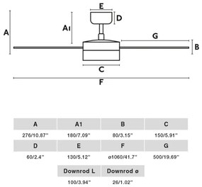 FARO 34295WT-1TW-LED Stm. vent. RUDDER S 18W/230V biela/béžová pr. 106 cm WT + DO