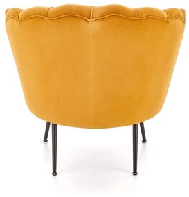 Křeslo Amorinito 2 hořčicově žluté