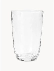 Ručne fúkané poháre na vodu Hammered, 4 ks