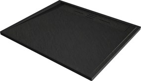 Mexen Amon, SMC obdĺžniková sprchová vanička 100 x 90 cm, čierna, 4F709010