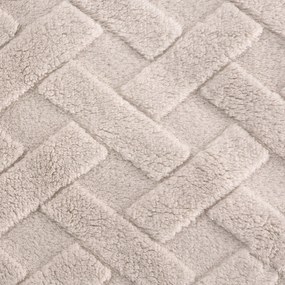 Design 91 DEKA Z MIKROFLANELU CARO 200X220 CM BÉŽOVÁ
