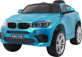Ramiz Detské elektrické autíčko BMW X6M lakované - modré SUV + diaľkové ovládanie