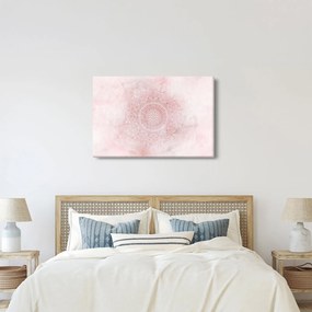 Obraz - Ružová mandala (90x60 cm)