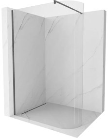 Mexen Kioto, sprchová zástena Walk-In 120 x 200 cm, 8mm číre sklo, grafitový profil, 800-120-101-66-06