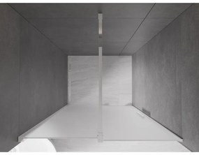 Mexen Velar, posuvné sprchové dvere do otvoru 100 cm, 8mm sklo námraza, chrómová, 871-100-000-31-01