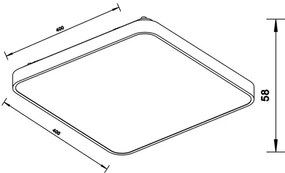 Zuma Line 12100006-SL - LED Stropné svietidlo SIERRA LED/40W/230V chróm