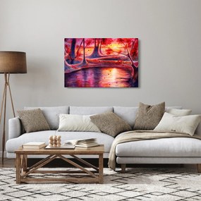 Obraz čarovného lesa (90x60 cm)