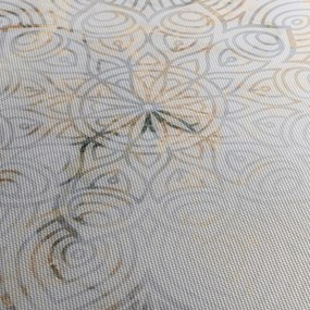 Obraz bielej mandaly (120x50 cm)
