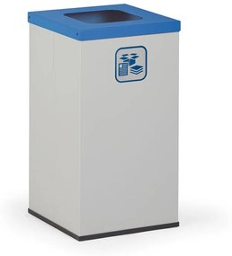 Alfa 3 Kôš na triedený odpad 42 l, stojan na odpadkové vrecia, sivá/modrá