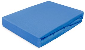 DETSKÉ JERSEY PRESTIERADLO 011 80X160 CM MODRÉ