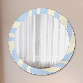 Okrúhle ozdobné zrkadlo Abstraktný tvar fi 80 cm