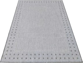 DY ZARA 11 obojstranný koberček s výšivkou, sivý Rozmer: 80x150 cm