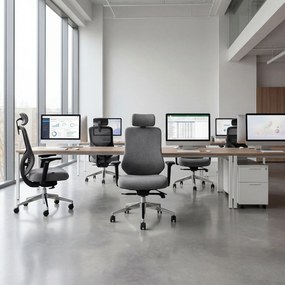 Ergonomická kancelárska stolička tmavosivá AXIS