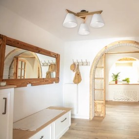 Prisadený luster ANTONIO 3xE14/40W/230V dub