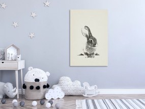 Artgeist Obraz - Fluffy Bunny (1 Part) Vertical Veľkosť: 40x60, Verzia: Na talianskom plátne