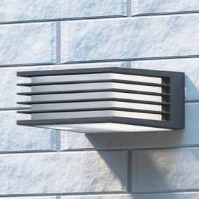 Philips - Vonkajšie nástenné svietidlo SHADES 1xE27/15W/230V IP44 antracit