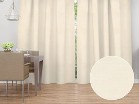 Biante Dekoračný záves - Paris TF-001 Smotanový 150x140 cm