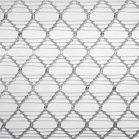 ZÁCLONA NA KRÚŽKOCH AIDEN 140X250 CM STRIEBORNÁ