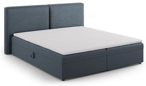 Modrá boxspring posteľ s úložným priestorom 160x200 cm Arendal – Cosmopolitan Design
