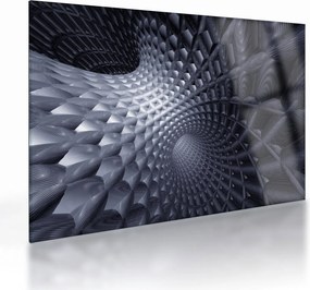 Sklenený obraz - Abstrakcia 3D (70x50 cm)