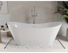 Mexen Celia, voľne stojaca vaňa 170 x 75 cm, biela, brúsená oceľ prepad, 52331707500-97