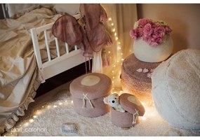 Krémový prateľný ručne tkaný bavlnený detský koberec 140x200 cm Kim – Lorena Canals