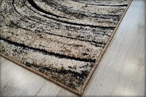 HU Hnedý koberec Loft Loft-260 so vzorom dreva Rozmer: 60x100 cm