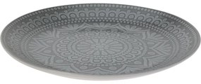 Kameninový plytký tanier Ethnic, pr. 27 cm, sivá
