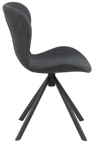 Otočná jídelní židle Batilda A1 šedá/černá
