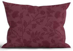 Bavlnená obliečka na vankúš Renforcé 50 × 70 cm - Rebeka vínová