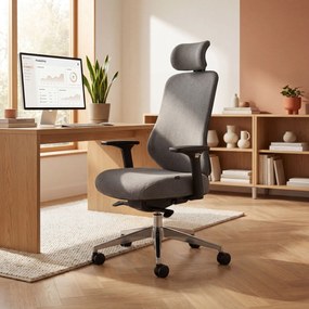 Ergonomická kancelárska stolička tmavosivá AXIS
