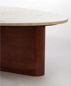 Hnedý konferenčný stolík 72x90 cm Mahelona – Light &amp; Living