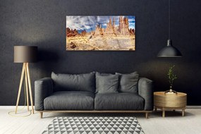 Obraz na skle Púšť krajina 120x60 cm