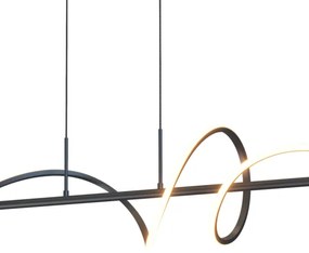 ONLI - LED Luster na lanku TWIST LED/30W/230V 4000K čierna