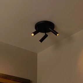 Lucide 22974/13/30 - Bodové svietidlo GRADO 3xGU10/12W/230V čierna