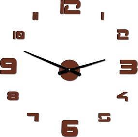 SENTOP | Nástenné hodiny nalepovacie  veľké Moderné hodiny | SENTOP 12P021 PLEXI 2D HEU+ analógové