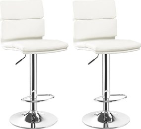 2x Barová židle Hawaj CL-7006-2 bílá