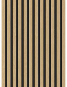 Mexen Lam-B, akustické stenové lamely 275 × 30 cm, HDF doska 4 mm, technická dyha, dub zlatistý, 275307-3015-003