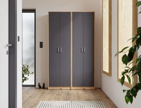 Policová skriňa Vincent, dub artisan/antracit