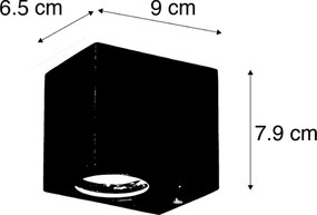 Inteligentná nástenná lampa hrdzavohnedá IP44 vrátane Wifi GU10 - Baleno