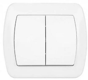 Dvojitý konektor podsvietený AW5L biely